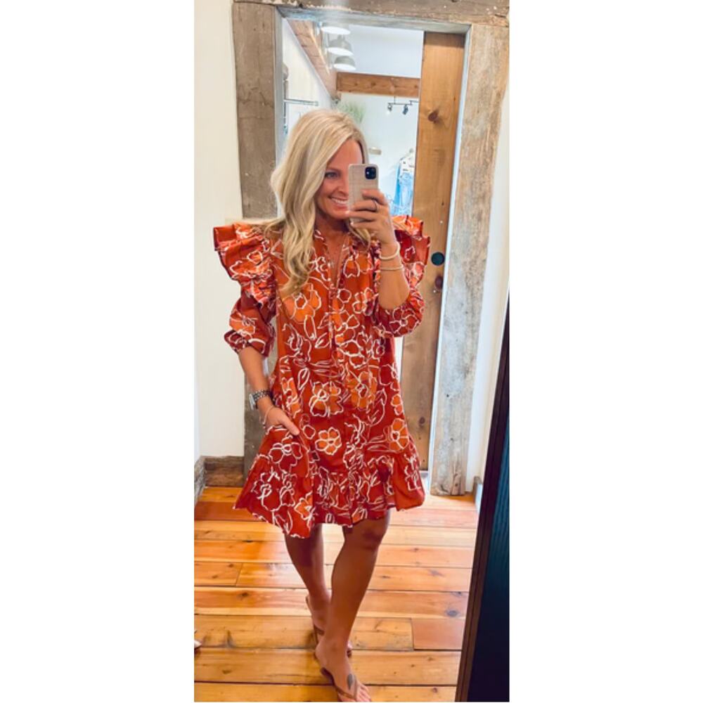 SUGARLIPS
SAMMY MARMALADE RUFFLE DROP WAIST DRESS. Sz XL. (No tag) - Picture 2 of 6